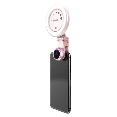 China Car Cell Phone Live Charging 3 In 1 Wide Angle Lens Beautifying Fill Light for sale