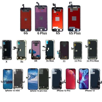 China Fix Phone Screen OEM Factory Price Mobile Phone Incell OLED LCD Broken Screen Display For iPhone 6 7 8 Max X XR XS 11 12 pro LCD for sale