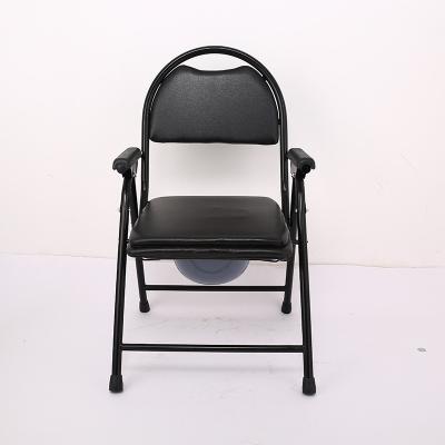 China Rehabilitation Center Hot Sale Factory Wholesale Customizable Stainless Folding Portable Bathroom Toilet Chair for sale