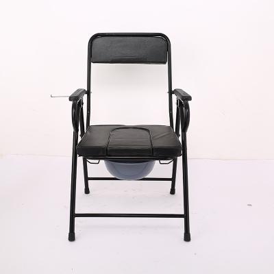 China Rehabilitation Center Lightweight Foldable Bathroom Bath Chairs Potty Chair Commode Chair With Toilet With Bedpan For The Disabled for sale