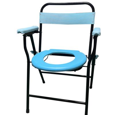 China Rehabilitation Center Hot Sale Folding Toilet Chair Commode Chair Toilet Chair for sale