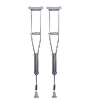 China Rehabilitation Centre China Wholesale Comfortable Adjustable Aluminum Underarm Crutches Axillary Crutches For Injuried Elderly for sale