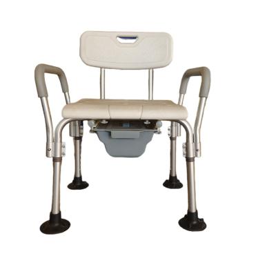 China Health Care Bath Chair Wholesale Bathroom Toilet Bath Chair Detachable Armrest And Backrest Chair For Bathing The Elderly Bath Chairs With Arms for sale