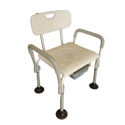 China Health Care Bath Chair High Qualitywheelchair Commode Shower Chair Medical Equipment Professional Aluminum Shower Chairs For Disabled for sale