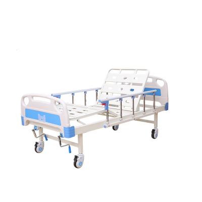 China Hosptial Factory Direct High Quality 2 Crank Hospital Bed Home Care 2 Function Nursing Bed Hospital Bed for sale