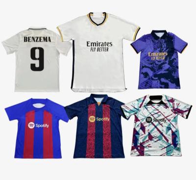 China Custom 22/23 sets men+kids soccer uniforms soccer shirts soccer jersey for sale