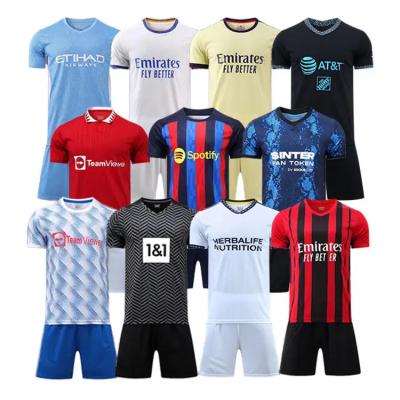 China Sets Retro New Season OEM Football Set Kits Football Wear Soccer Jersey Shirt Men Clothing Custom Sublimation Quick Dry Uniform Tank Top for sale