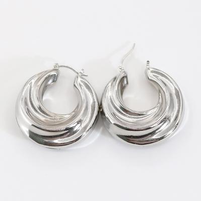 China Hiphop Water Drops Cute Circle Earrings Wholesale Stainless Steel Stud Earrings For Women Girls Circle Design for sale