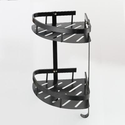 China Modern Outdoor Plating Double Shower Bathroom Corner Storage Shelf And Shower Corner Rack for sale