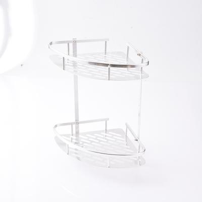 China Modern Family Use Bathroom Corner Shower Caddy Wholesale Silver Aluminum Shelf for sale