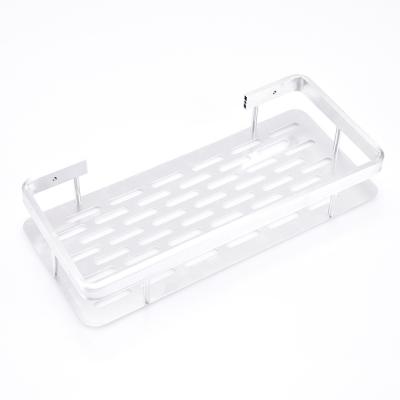 China Hotel Shower Storage Organizer Modern Adhesive No Drilling Bathroom Shower Shelves for sale