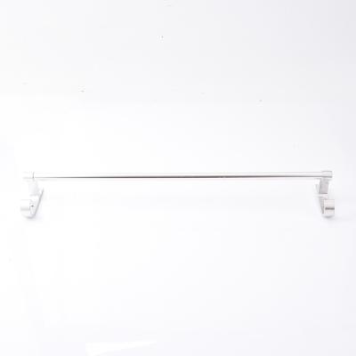 China Wholesale Chinese Wall Mounted Aluminum Bathroom Single Shot Products Morden Use Adhesive Towel Racks Poles Home Use for sale