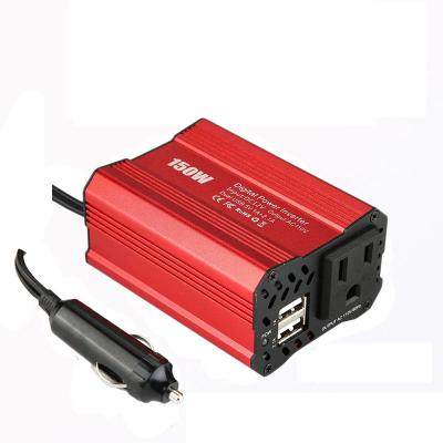 China Cell Phone Car Power Inverter DC 12V To AC 110V 220V Cigarette Lighter Socket Power With Dual USB Charger 150W Phone Adapter Free Shipping for sale