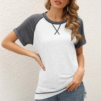 China 2022 Summer Size Quality Custom Short Sleeve Crop Tops T Shirts Womens Anti-wrinkle for sale