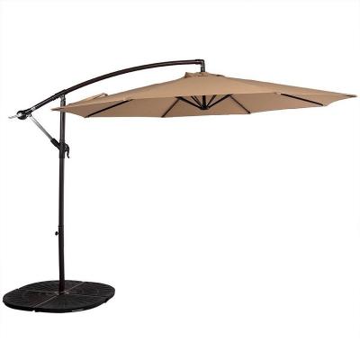 China uv protection waterproof overhanging parasol crank  outdoor garden cantilever umbrella for sale