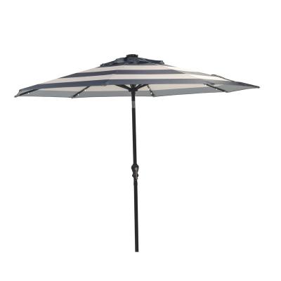 China Multi-position 360 Degree Turning Umbrellas Parasol Outdoor Patio Led Market Umbrella for sale