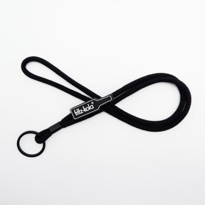 China Eco - Friendly Eco Cotton Rubber Coatting Lanyard W Key Ring for sale