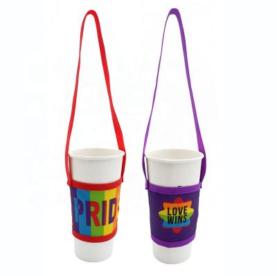 China Mug Jacket Mug Sleeve Multi Functional Colorful Water Bottle Holder Pouch Coffee Mug Cup Holder Soft Cover for sale