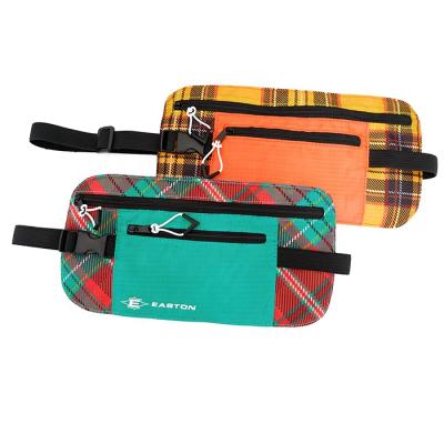 China Water Proof/New Arrival Fashion Waist Bag Custom Adjustable Pussy Pack With Check Pattern for sale