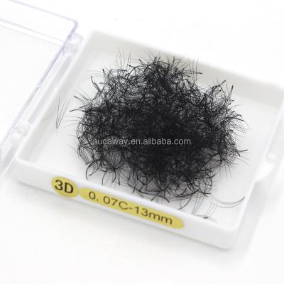 China Private Label Natural Heat Bonded Premade Loose Wick 3D 4D 5D 6D 8D 10D 12D Pre Made Volume Fans for sale