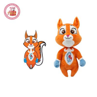 China Gift Long Tail Holding Cute Squirrel Plush Stuffed Toy for sale