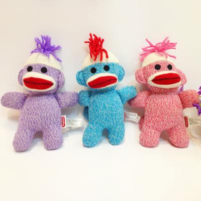 China Best Fashion Home Make Toys , Wool Plush Monkey With Big Red Mouth On Sale for sale