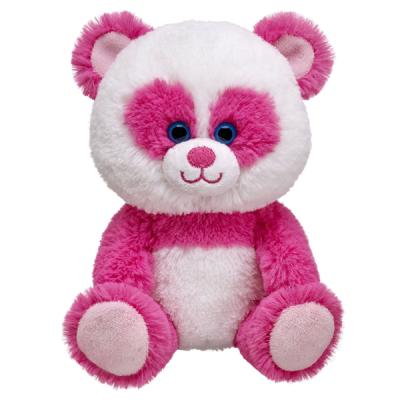 China New Product Promotional Plush Soft Fluffy Pink Panda / Stuffed Pink Panda / Plush Pink Panda for sale