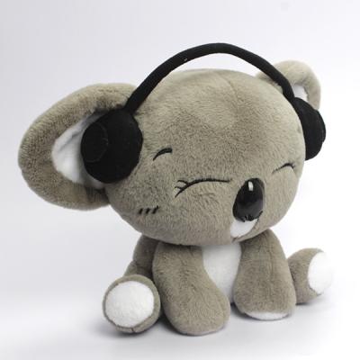 China Cute Plush Stuffed Animal Koala, OEM Koala Soft Toy, Koala With Earphone for sale