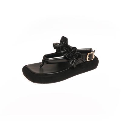 China Promotional Fashion Trend Various Good Quality Black 2021 Summer Shoes Women Female Sandals for sale