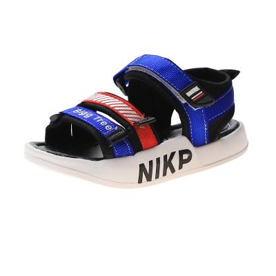 China Breathable Custom Design Round Key Beach Shoes Wild Style Summer Sandals For Kids for sale