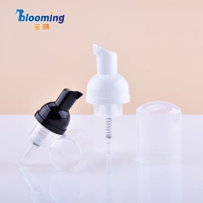 China Non Spill Wholesale Facial Detergent Foam Pump Head 28mm Foam Bottle Pump Black for sale