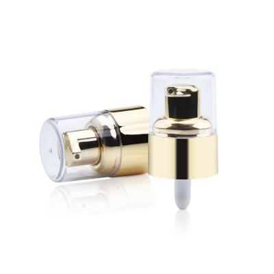 China Non Spill Foundation High Quality Liquid Pump Cosmetic Aluminum Cream Pump 20mm for sale