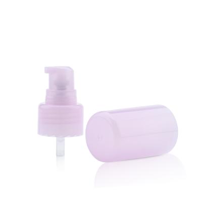 China Non Spill Wholesale Cosmetic Lotion Cream Pump Pink Treatment Pump 20/410 for sale