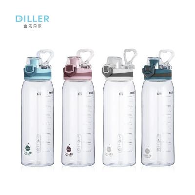 China New Viable Running Transparent Portable Clear Plastic Food PP Gym Bottle With Handle for sale