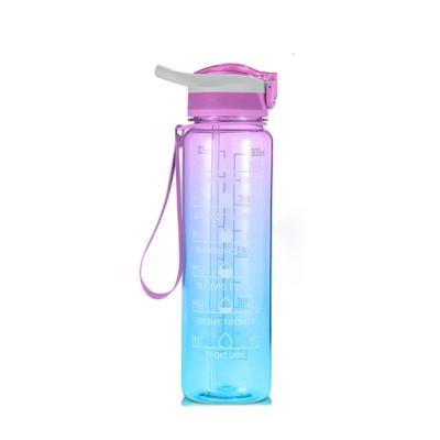 China 32 oz Gym Sustainable Motivational Time-Marked Bottle for sale