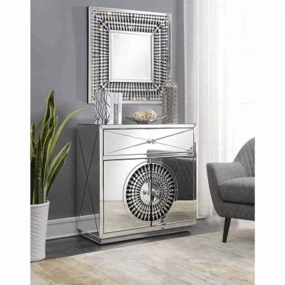 China European luxury modern elegant crystal mirror funiture mirror chest cabinet with drawers for sale