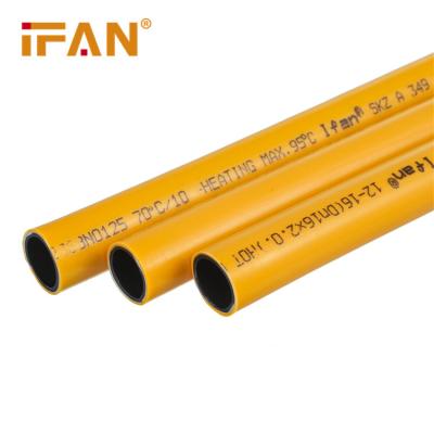 China OEM Wholesale Yellow Gas Pipes IFAN Support Trasportation Water Pex Heat Resistant Explosion Proof Al Pex Pipe for sale