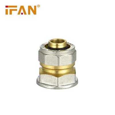 China Factory Ifan System Pex Pipe Pex Al Pex Fittings Brass Female Socket Directly Supply Working Temperature High for sale