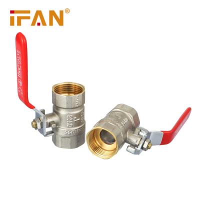 China Ifan Valve Brass Water General Ball Valve 3/4 Inch Female Thread Copper Forged Brass Ball Valve for sale