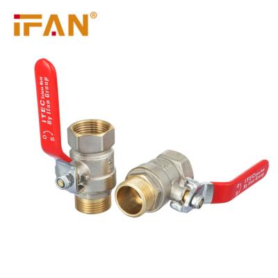 China General Ifan Anti-corrosion And Hygienic Cold Water And Hot Water Brass Manual Ball Valve Valves for sale