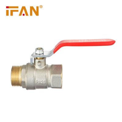 China General Ifan Excellent Anti-corrosion And Hygienic Performance Male Brass Manual Ball Valves for sale