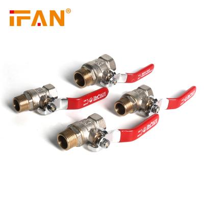 China General Ifan Brass Pipe Fittings Brass Ball Valves Ball Valve Factory Directly Popular Italy for sale