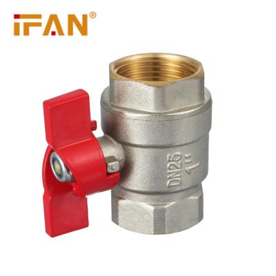 China General Ifan Factory Wholesale Oxygen Brass Ball Valves Anti-corrosion Female Cylinder Brass Valve for sale