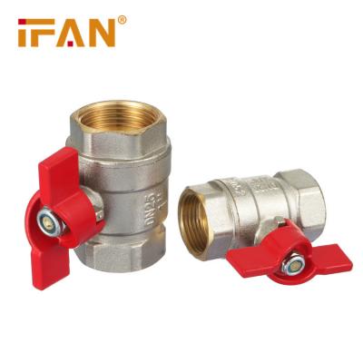 China General Ifan Factoey High-temperature Resistance Female Brass Water System Ball Valves Italy Butterfly Valve for sale