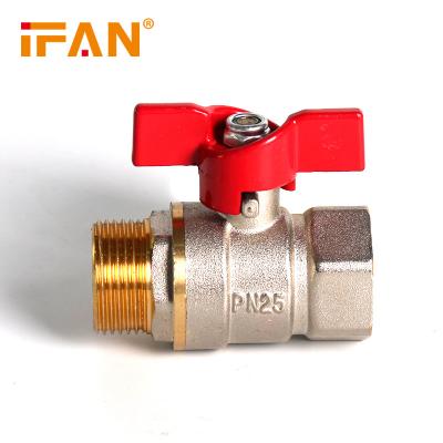 China General Ifan Plumbing Intensity Butterfly Valve Ball Valves Brass Butterfly Gate Valve for sale