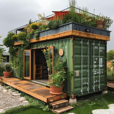 China Modern 20/40ft Luxury Shipping Container Homes Flat Pack Container Prefabricated House Coffee Cafe Shop Bar can be Fast Installation for sale