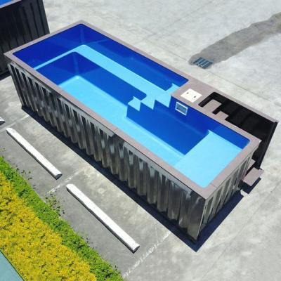 China Quick assembly Custom Size luxury large Container Swimming Pool for Outdoor for sale