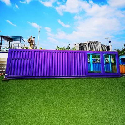 China Quick assembly Creative Outdoor Camp Pool Steel Structure Movable Prefab Container Swimming Pool Gym for sale