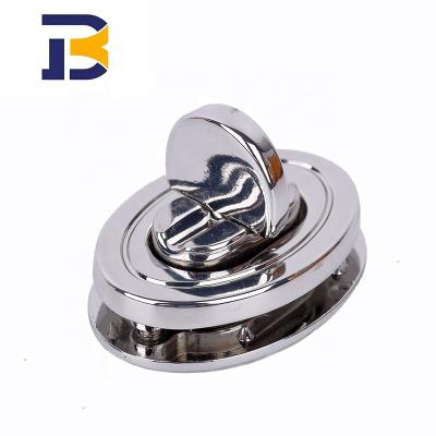 China Custom Logo Alloy Metal Bag Clasp Press Turn Twist Lock Eco-friendly High Quality Hardware Accessories For Handbag for sale