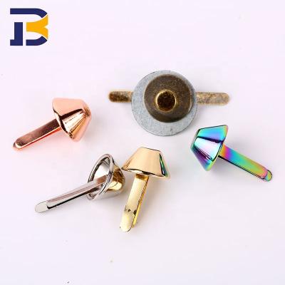 China Eco-friendly high quality custom made leather craft rivet feet material purse studs rivets for for handbag accessories for sale